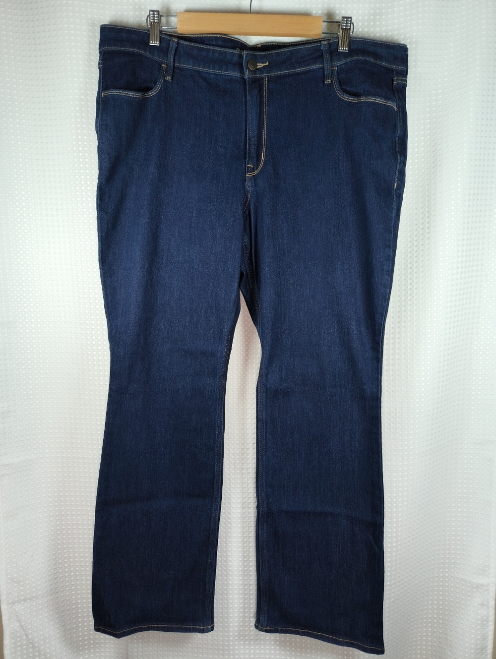 Old Navy Dark Wash Wow Boot Cut Mid-Rise Blue Jeans Women's Size 18 Short
